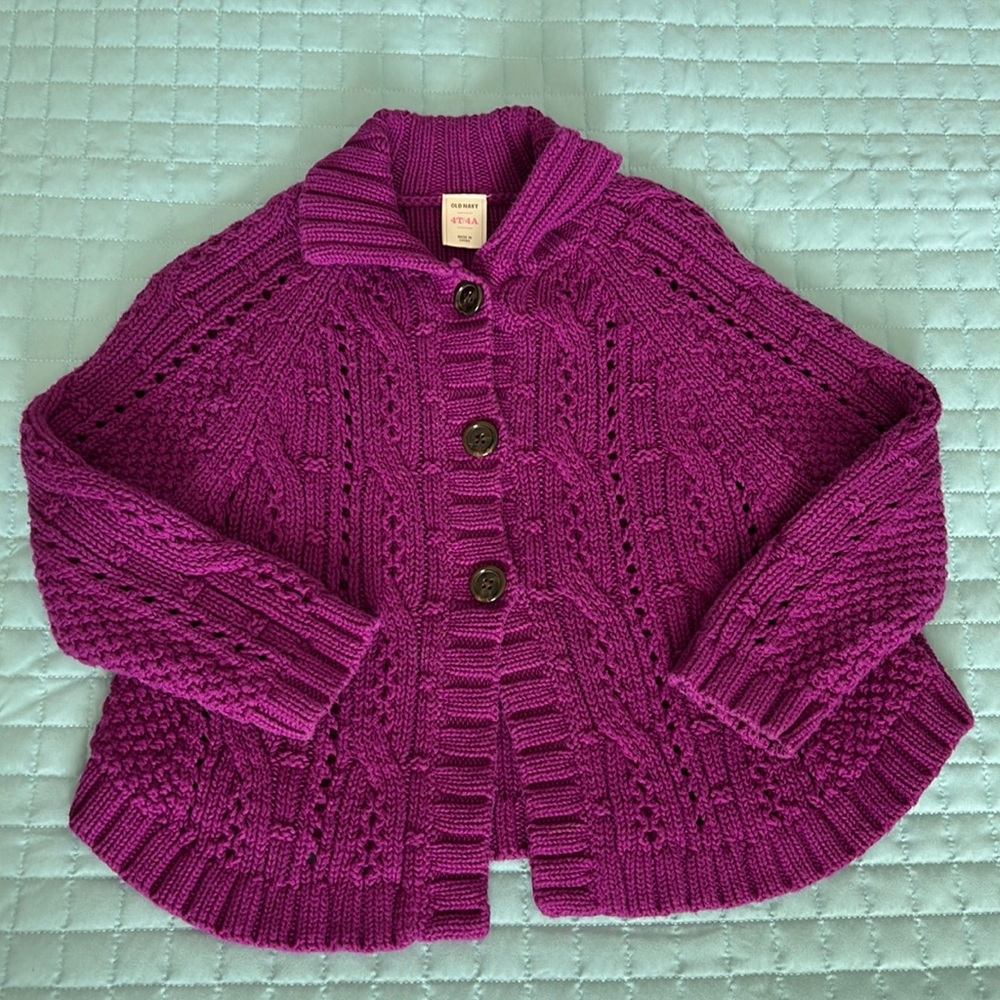 Girls Old Navy Cardigan (Sz: 4T)